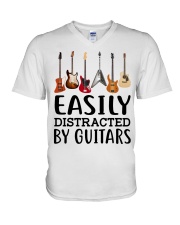 EASILY DISTRACTED BY GUITARS MUG V-Neck T-Shirt thumbnail