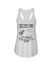 Girl Love llamas Ladies Flowy Tank tile