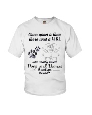 Girl Love llamas Youth T-Shirt tile