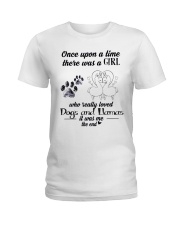 Girl Love llamas Ladies T-Shirt tile
