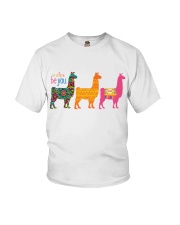 Be you llamas Youth T-Shirt tile