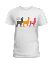 Be you llamas Ladies T-Shirt tile