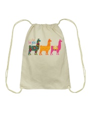 Be you llamas Drawstring Bag tile