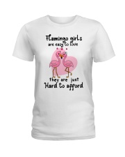 Flamingo Pizza Ladies T-Shirt tile
