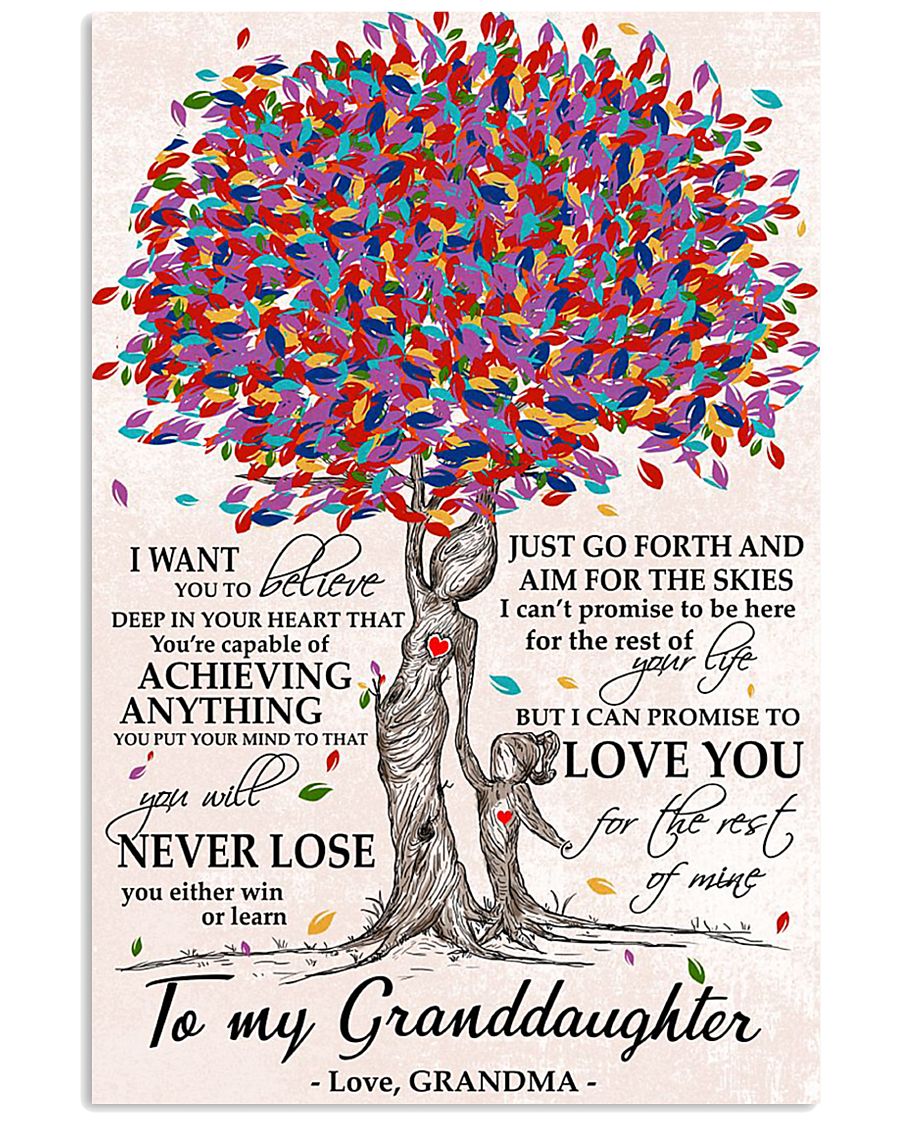 TO MY GRANDDAUGHTER 11x17 Poster