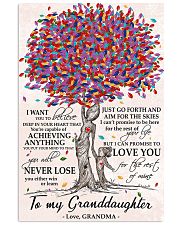 TO MY GRANDDAUGHTER 11x17 Poster front