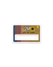 Credit Card Cover Sticker - Single (Horizontal) front