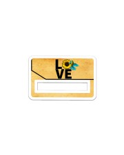 Credit Card Coverove Sticker - Single (Horizontal) front