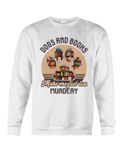 Dogs And Books1 Crewneck Sweatshirt tile