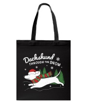 Dachshund Through The Snow Tote Bag tile