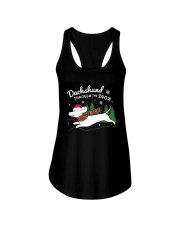 Dachshund Through The Snow Ladies Flowy Tank tile