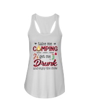 Take Me Camping Get Me Drunk Ladies Flowy Tank tile