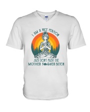 I Am A Nice Person 01 V-Neck T-Shirt tile