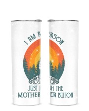 I Am A Nice Person 01 Glitter Tumbler tile