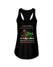 Squatching Through The Snow Ladies Flowy Tank tile