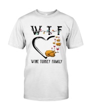 Wine Turkey Family Classic T-Shirt front