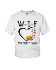 Wine Turkey Family Youth T-Shirt tile