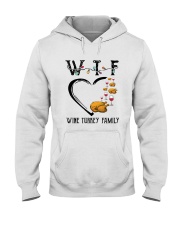 Wine Turkey Family Hooded Sweatshirt tile
