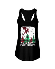 I Want To Believe Ladies Flowy Tank tile
