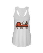 I'd Hike That Ladies Flowy Tank tile