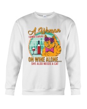 Woman Cannot Survive1 Crewneck Sweatshirt tile