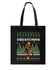 Squatching Through Snow1 Tote Bag tile