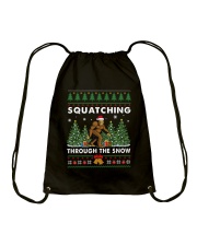 Squatching Through Snow1 Drawstring Bag tile