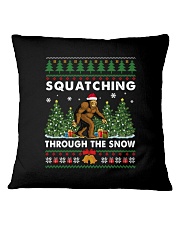 Squatching Through Snow1 Square Pillowcase tile
