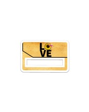 Credit Card Cover Sticker - Single (Horizontal) front