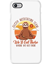 Sloth Medtating Team1 Phone Case tile