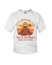Sloth Medtating Team1 Youth T-Shirt tile