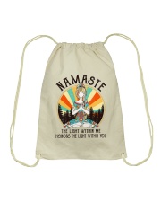 Namaste The Light Within Me Drawstring Bag tile