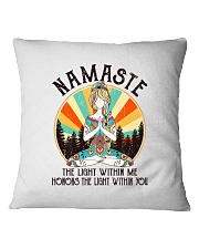 Namaste The Light Within Me Square Pillowcase tile