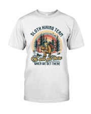 Sloth Hiking Team Classic T-Shirt front