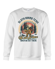 Sloth Hiking Team Crewneck Sweatshirt tile