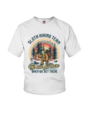 Sloth Hiking Team Youth T-Shirt tile