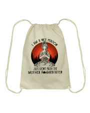 I am a nice person 01 Drawstring Bag tile