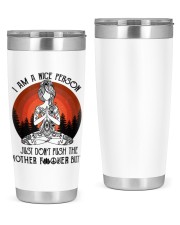 I am a nice person 01 20oz Tumbler tile