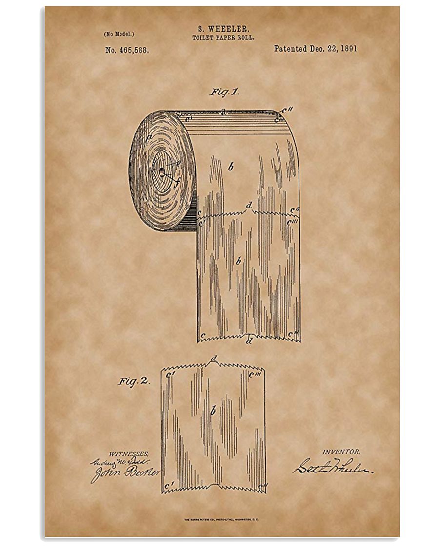 Toilet Paper Roll 1891 11x17 Poster