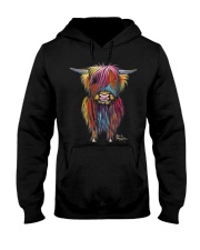 SCOTTISH HAIRY HIGHLAND COW BRAVEHEART BY SHIRLE Hooded Sweatshirt front