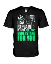mechanic V-Neck T-Shirt thumbnail