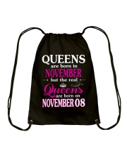 Queens - November 08 Drawstring Bag thumbnail