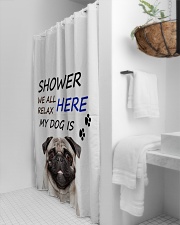 SHOWER PUG Shower Curtain aos-shower-curtains-71x74-lifestyle-front-03