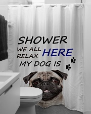 SHOWER PUG Shower Curtain aos-shower-curtains-71x74-lifestyle-front-04