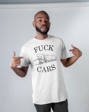 Funny Fuck Cars Classic T-Shirt apparel-classic-tshirt-lifestyle-front-32