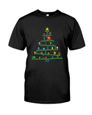 Funny Game Tree Merry Christmas Classic T-Shirt front