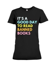 Its Good To Read Banned Books Premium Fit Ladies Tee tile