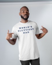 World's Sluttiest Dad Classic T-Shirt apparel-classic-tshirt-lifestyle-front-32