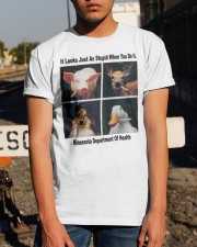 Its Looks Just As Stupid When You Do It Funny LIMITED EDITION Classic T-Shirt apparel-classic-tshirt-lifestyle-29