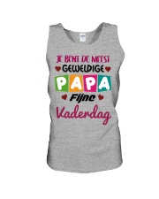 JE BENT DE BESTE PAPA FIJNE EERSTE VADERDAG Tee Unisex Tank tile